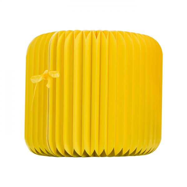 Expandable Yellow Paper Stool