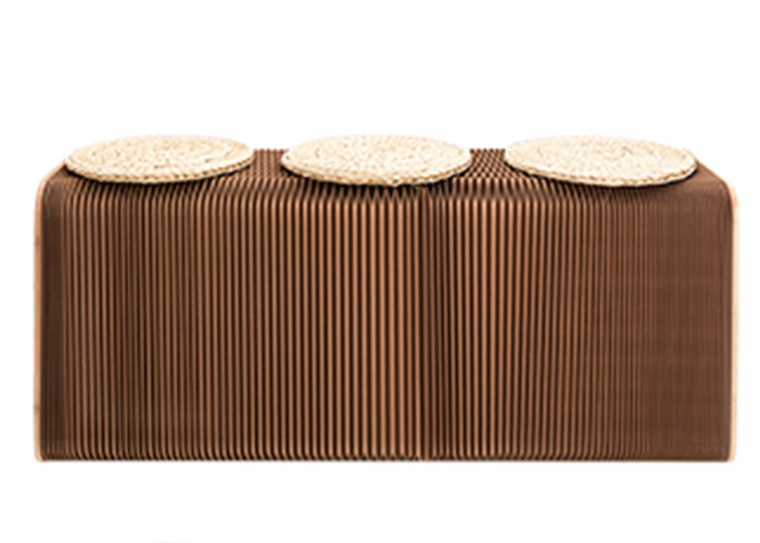 Expandable Kraft Paper Bench