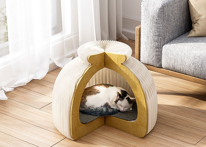 Accordion Paper Cat House