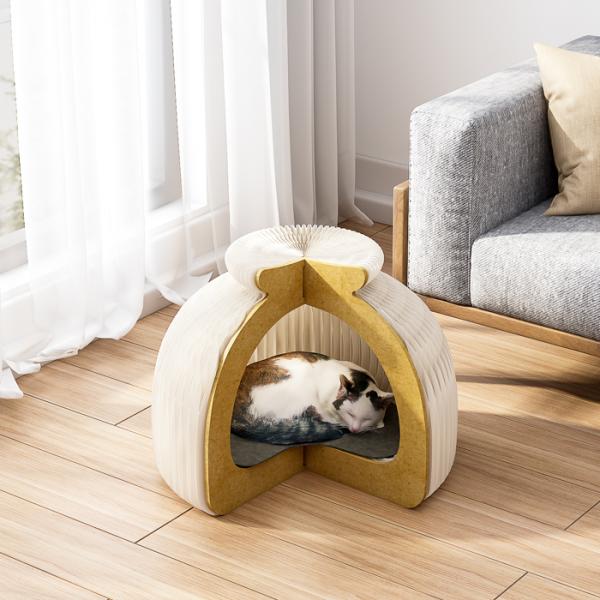 Expandable White Cat House